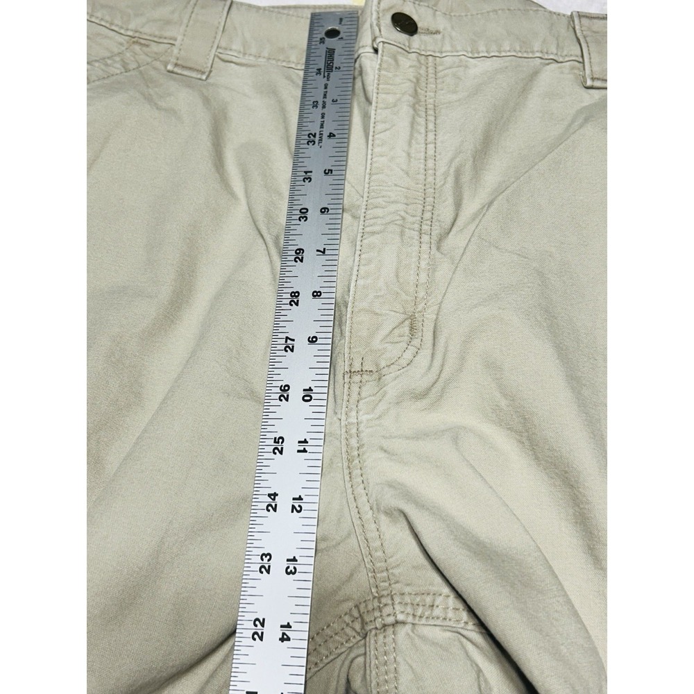 Carhartt Men's Original Dungaree Fit Carpenter Pants Khaki 100% Cotton 40x36 - Picture 8 of 9